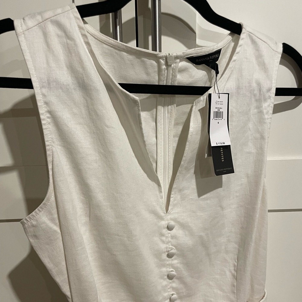 Banana Republic white dress